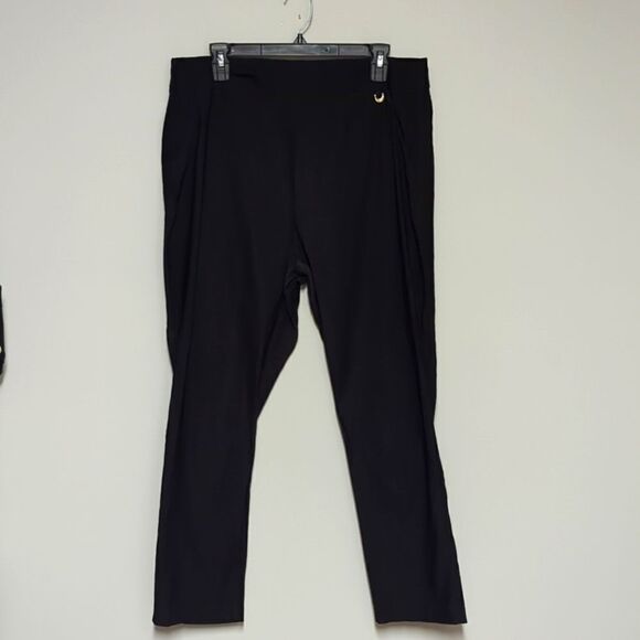 Rafaella Black Straight Cut Dress Pants - Picture 1 of 7